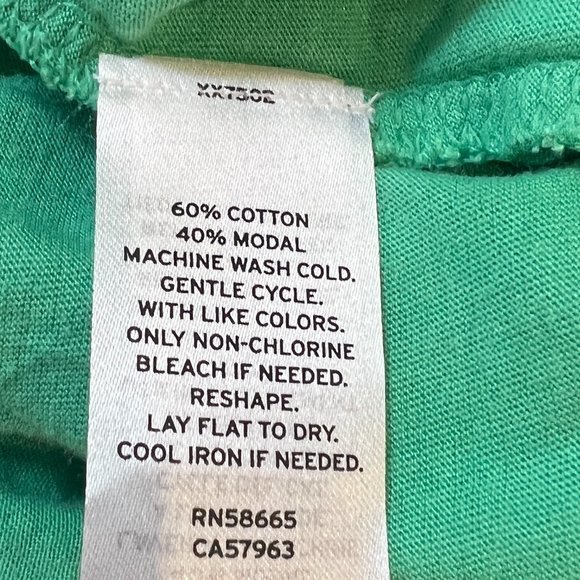 NWOT BP Washed Crop Swing Tank in Green Marine (S) - Picture 7 of 9